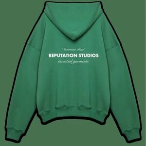 reputation studios "Statement Piece" Hoodie - Pine Green